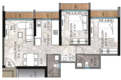2 BHK Layout